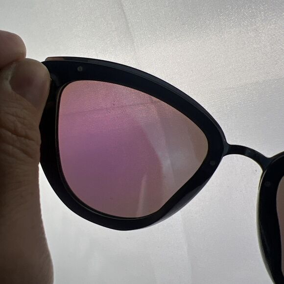 DIFF Eyewear “ROSE” Sunglasses Womens Black Silver Polarized Cat-Eye - Picture 11 of 11